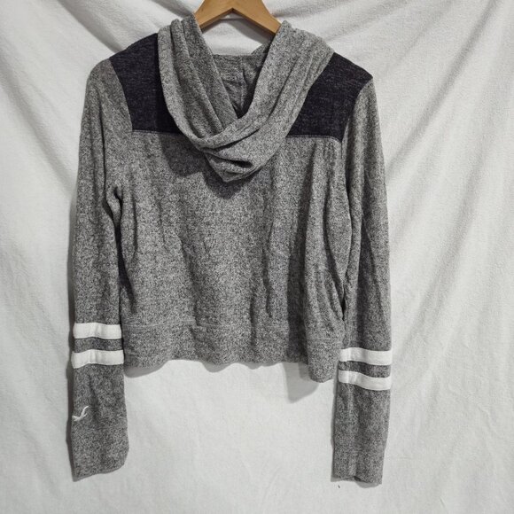 Hollister Varsity Heather Gray Hoodie Ladies Size M - Picture 3 of 4